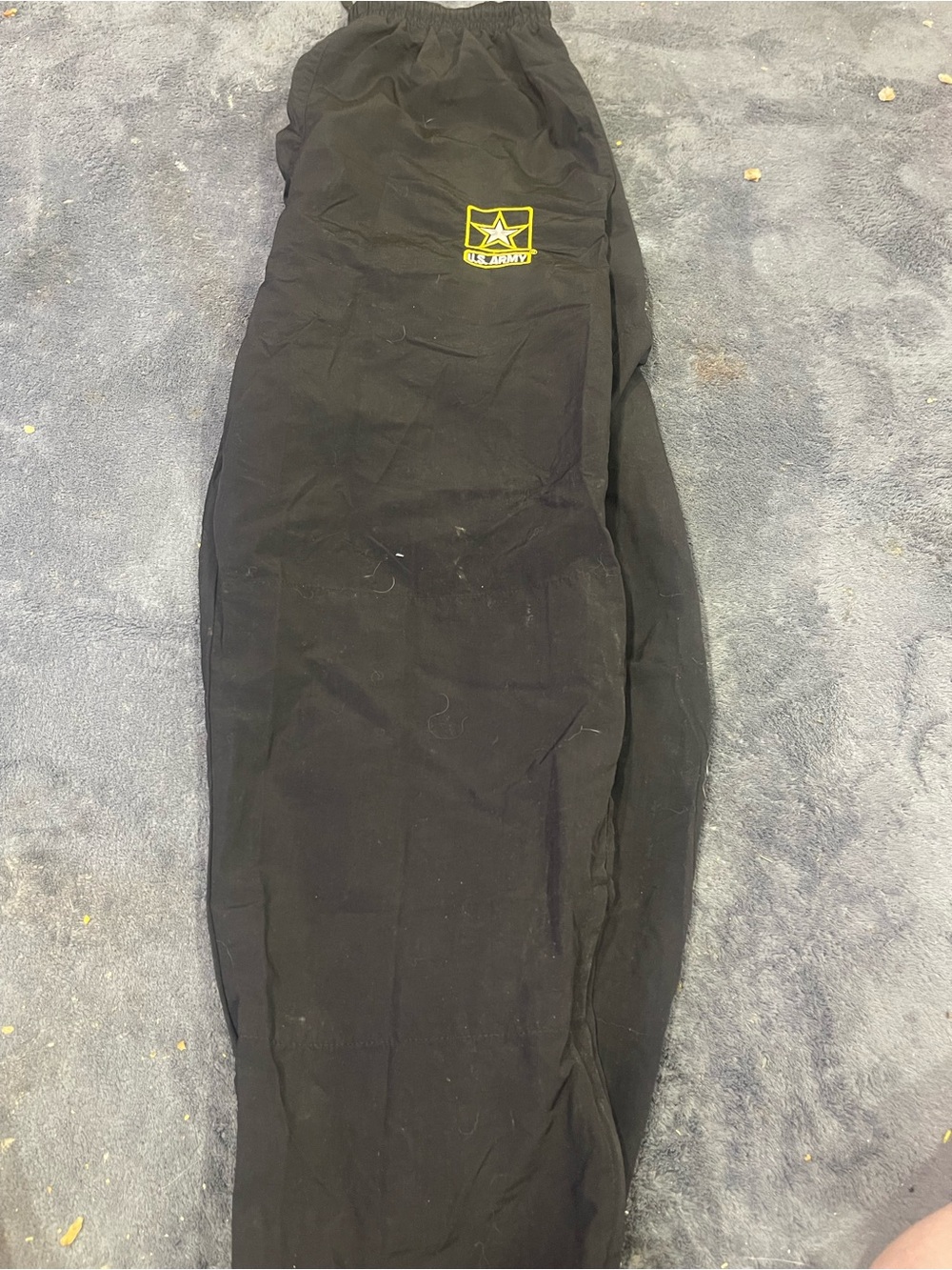 U.S. Army Black Physical Fitness Nylon Pants size small